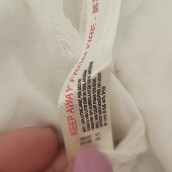 Nwt. Free people oversized lined white maxi dress beach cover up - Picture 8 of 8